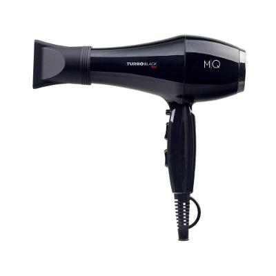 MQ Profissional Turbo Black Ion Secador de Cabelo 2500W com 2 Velocidades Preto 220V