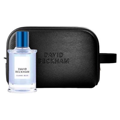 KIT DAVID BECKHAM CLASSIC BLUE EAU DE TOILETTE PERFUME MASCULINO 50ML + NÉCESSARIE PRESENTEÁVEL
