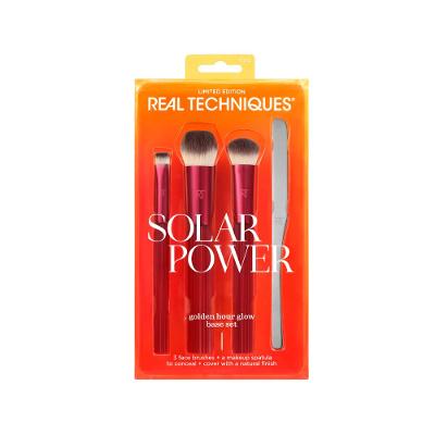 Kit Real Techniques Solar Power Golden Hour Glow Base Set Pincéis 70G