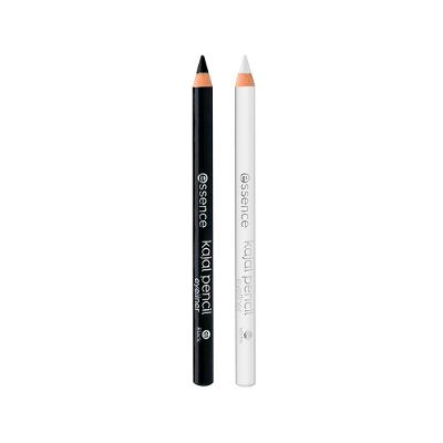 Kit Essence Lápis de Olho Cremoso Matte Kajal 01 Black 1g + Lápis de Olho Cremoso Matte Kajal 04 White 1g