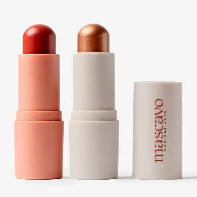 Kit Mascavo Blush Bastão Hibiscus 6g + Iluminador Brûlêe