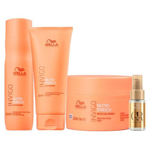Kit Wella Professionals Invigo Enrich Oil - 4 Produtos