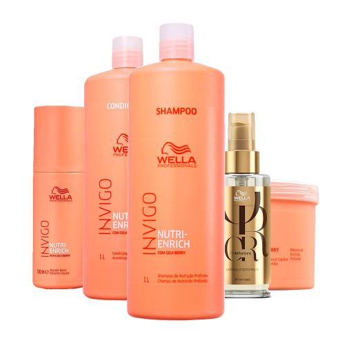 Kit Wella Professionals Invigo Nutri Enrich Profissional - 5 Produtos