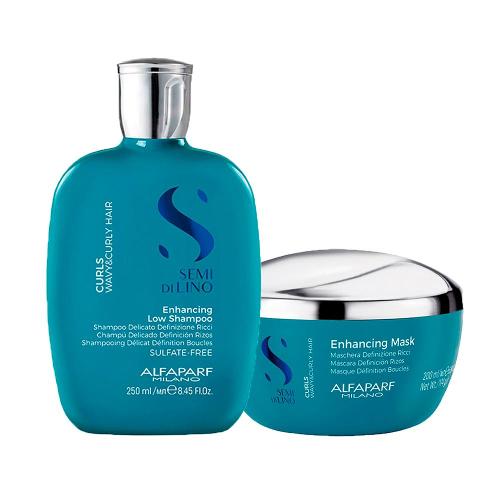 Kit Alfaparf Milano Professional Semi Di Lino Curls - Shampoo e Máscara