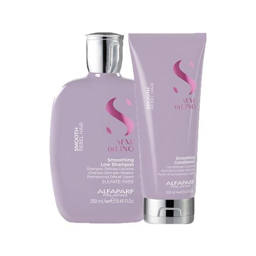 Kit Alfaparf Milano Professional Semi Di Lino Smooth - Shampoo e Condicionador