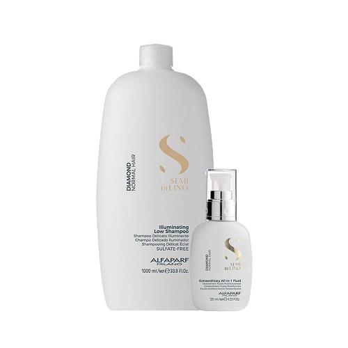 Kit Alfaparf Milano Professional Semi Di Lino Diamond - Shampoo e Finalizador