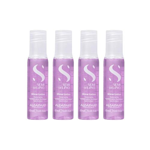 Kit Alfaparf Milano Professional Semi Di Lino Sublime Shine Lotion Ampola 4x13ml