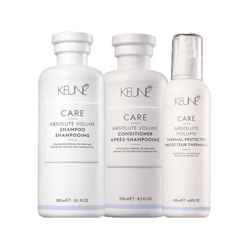 Kit Keune Absolute Volume Sh- Shampoo e Condicionador e Protetor Térmico