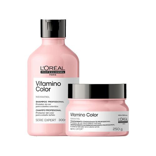 Kit L'Oréal Professionnel Serie Expert Vitamino Color - Shampoo e Máscara 200ml