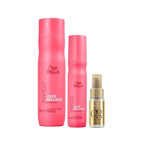 Kit Wella Professionals Invigo Color Brilliance - Shampoo e Leave-in e Óleo