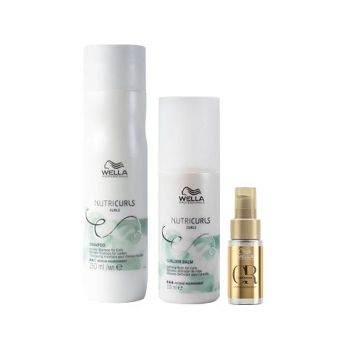 Kit Wella Professionals Nutricurls - Shampoo e Leave-in e Óleo