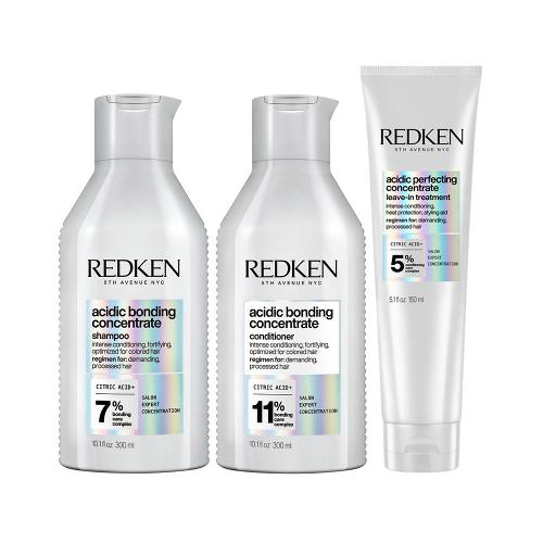 Kit Redken  Acidic Bonding Concentrate - Shampoo e Condicionador e Leave-in