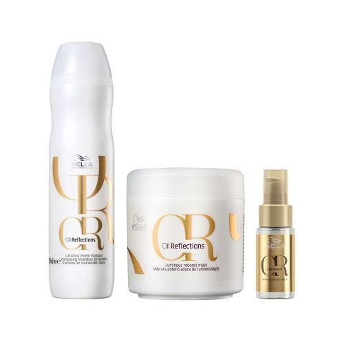 Kit Wella Oil Reflections - Shampoo 250ml e Máscara e Óleo