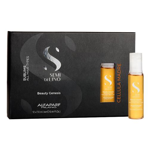 Alfaparf Milano Professional Semi Di Lino Beauty Genesis Caixa de Ampola para Brilho 12x13ml