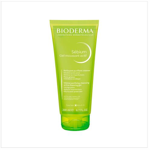 Bioderma Sébium Moussant Actif Gel de Limpeza Facial 200ml