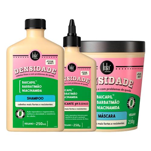 Kit Lola Cosmetics Reparação Densidade - Shampoo e Máscara de Reconstrução e Acidificante Capilar