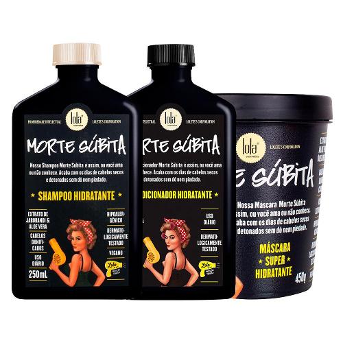 Kit Lola Cosmetics Hidratação Morte Súbita - Shampoo e Condicionador e Máscara de Hidratação
