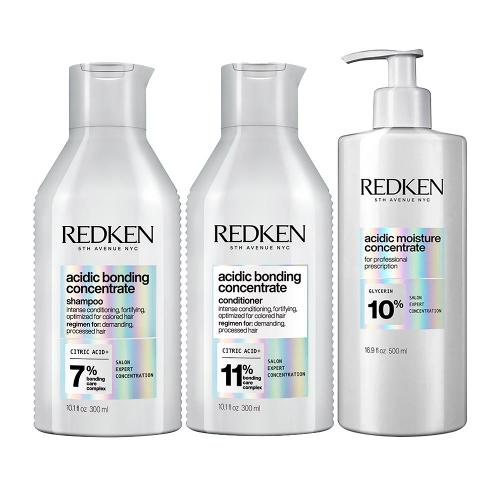 Kit Redken  Acidic Bonding Concentrate - Shampoo e Condicioandor e Tratamento