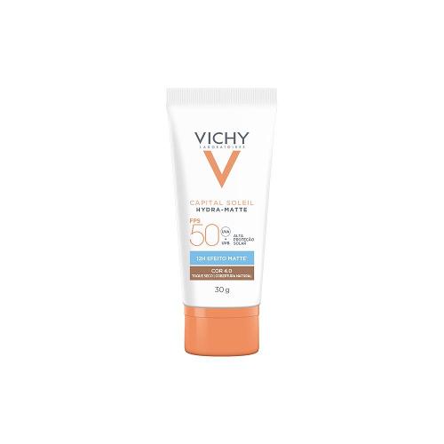 Vichy Capital Soleil Protetor Solar Facial FPS50 Cor 4.0 30g