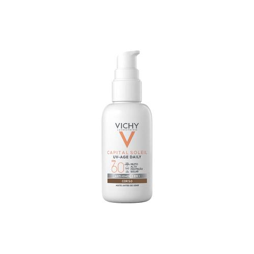 Vichy Capital Soleil Age Daily Protetor Solar Anti-Idade FPS60 Cor 05 Média 40g