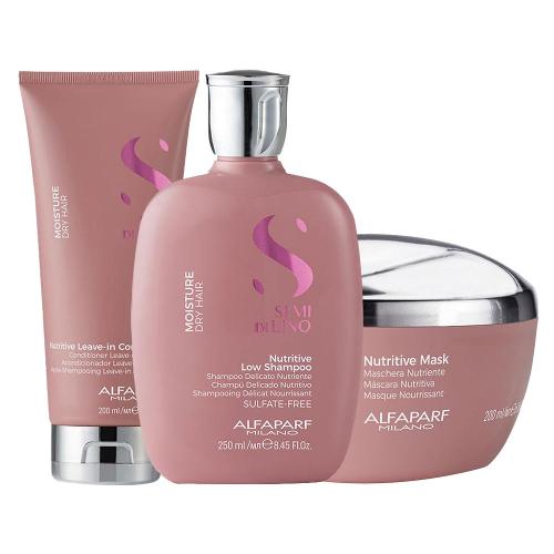 Kit Alfaparf Milano Professional SDL Moisture - Shampoo e Condicionador e Máscara 200ml