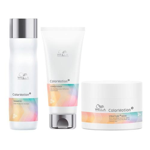Kit Capilar Wella Professional Color Motion - Shampoo e Condicionador e Máscara 150 ml