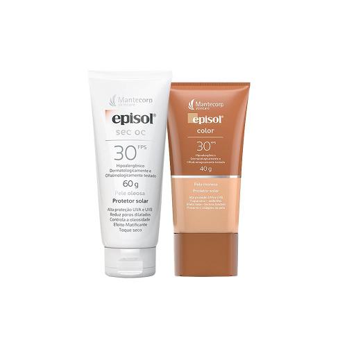 Kit Mantecorp Cuidado da Pele Facial - Protetor Solar FPS30 e Protetor Solar FPS30 Clara