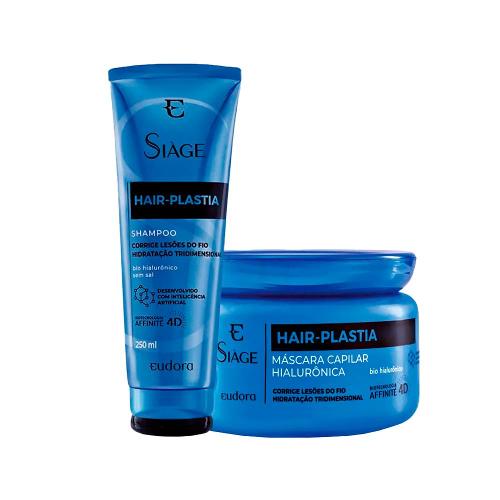 Kit Eudora Siáge Hair Plastia - Shampoo e Máscara