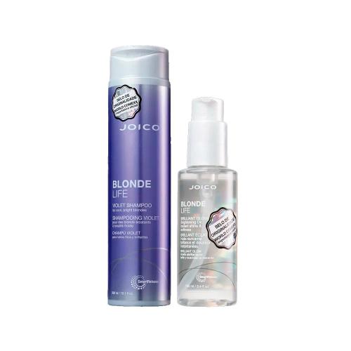 Kit Joico Cuidado com Loiros - Shampoo e Óleo Capilar