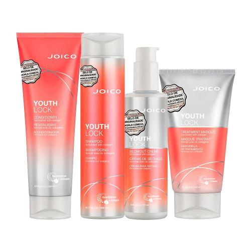 Kit Youth Joico - Shampoo e Condicionador e Máscara e Leave-in 177 ml