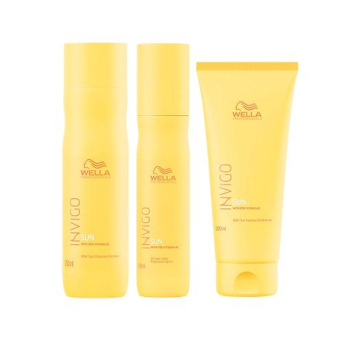 Kit Wella Professional Invigo Sun - Shampoo e Condicionador e Leave In