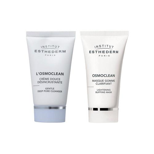 Kit Facial Esthederm Osmoclean - Creme de Limpeza e Máscara Clareadora em Creme