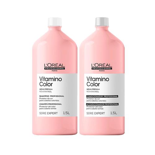 Kit L'Oréal Professionnel Serie Expert Vitamino Color – Shampoo e Condicionador 1500 ml