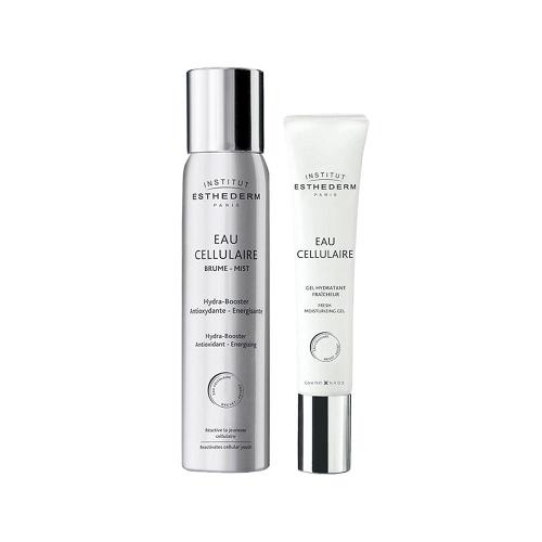 Kit Esthederm Eau Cellulaire Facial Anti-Idade - Bruma de Água Celular e Gel Facial 40ml