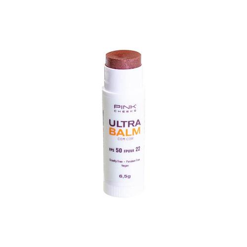 Pink Cheeks Ultra Balm FPS 50 FPUVA 22 Be Rose Lip Balm Hidratante 6,5g
