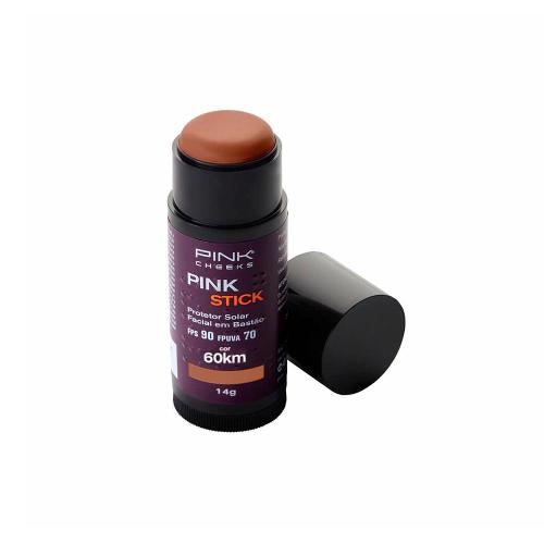 Pink Cheeks Pink Stick FPS 90 FPUVA 70 60Km Ultra Protetor Solar Facial com Cor 14g