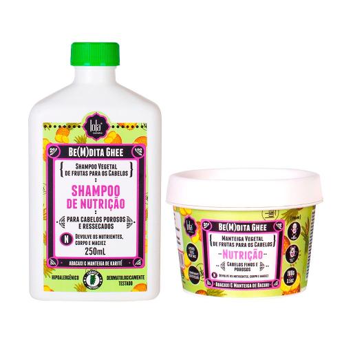 Kit Lola Cosmetics Nutrição Be(m)dita Ghee - Shampoo de Nutrição e Máscara de Nutrição