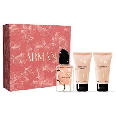 Kit Coffret Giorgio Armani Sì Edp Intense - 3 Produtos