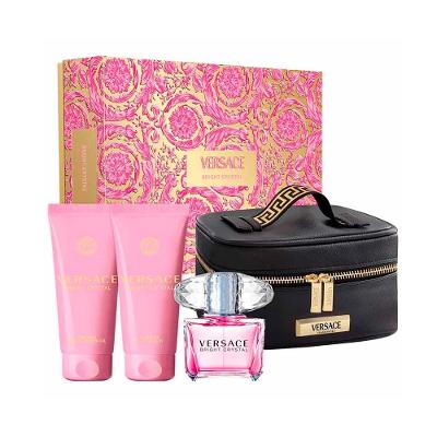 Kit Versace Bright Crystal Wom Edt 90Ml+Gel 100Ml+2 Produtos