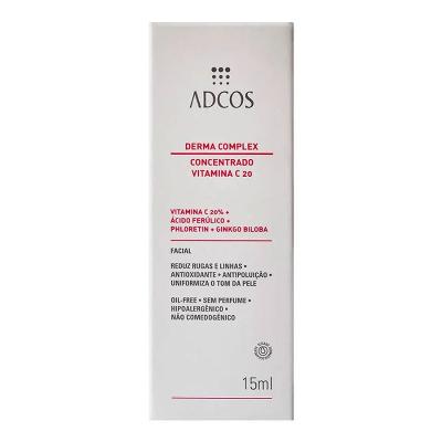 SÉRUM FACIAL ADCOS DERMA COMPLEX VITAMINA C 20 COM 15ML