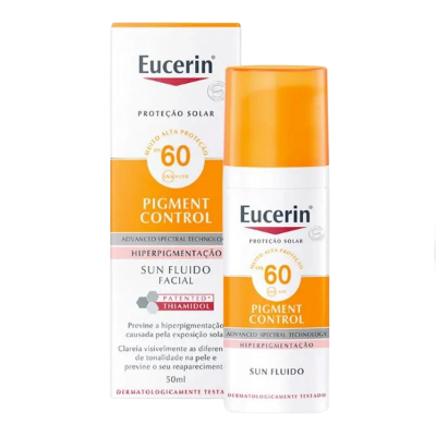 PROTETOR SOLAR FACIAL EUCERIN PIGMENT CONTROL FPS60 COM 50ML