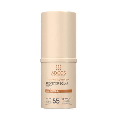 Protetor Solar Facial Stick FPS55 Adcos Nude 17g