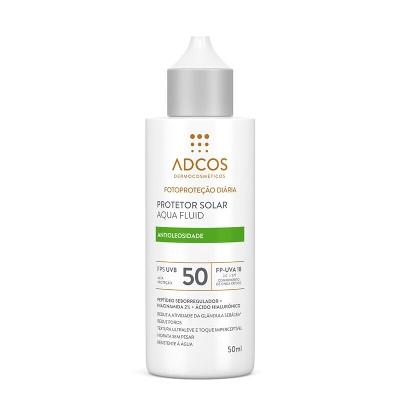 Protetor Solar Facial Adcos Aqua Fluid FPS50 Incolor 40ml
