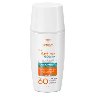 Protetor Solar Facial Darrow Actine Aquafluid FPS60 Sem Cor 40g