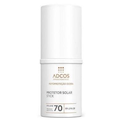 Protetor Solar Facial Adcos Fotoproteção Diária Stick FPS70 Incolor 13g