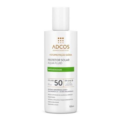 Protetor Solar Facial Adcos Fotoproteção Diária Acqua Fluid FPS50 100ml