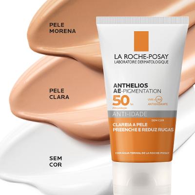 PROTETOR SOLAR ANTI-IDADE CLAREADOR LA ROCHE-POSAY ANTHELIOS AE-PIGMENTATION FPS50 SEM COR 40G