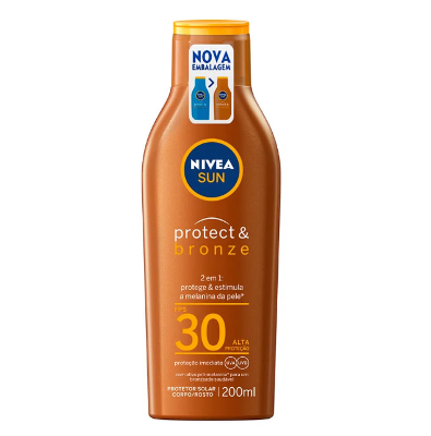 PROTETOR SOLAR NIVEA SUN PROTECT & BRONZE FPS30 200ML