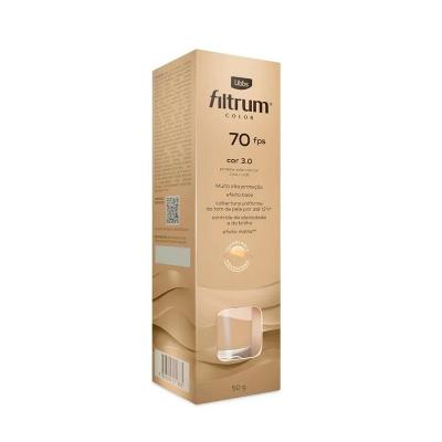 Protetor Solar Filtrum Color FPS70 Cor 3.0 50g