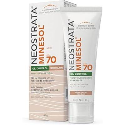 protetor solar neostrata minesol fps70 oil control facial cor médio claro com 40g